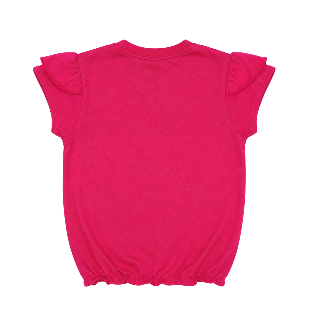 Cool" Retro Magenta Tee – Premium Soft Cotton with Ruffle Detail