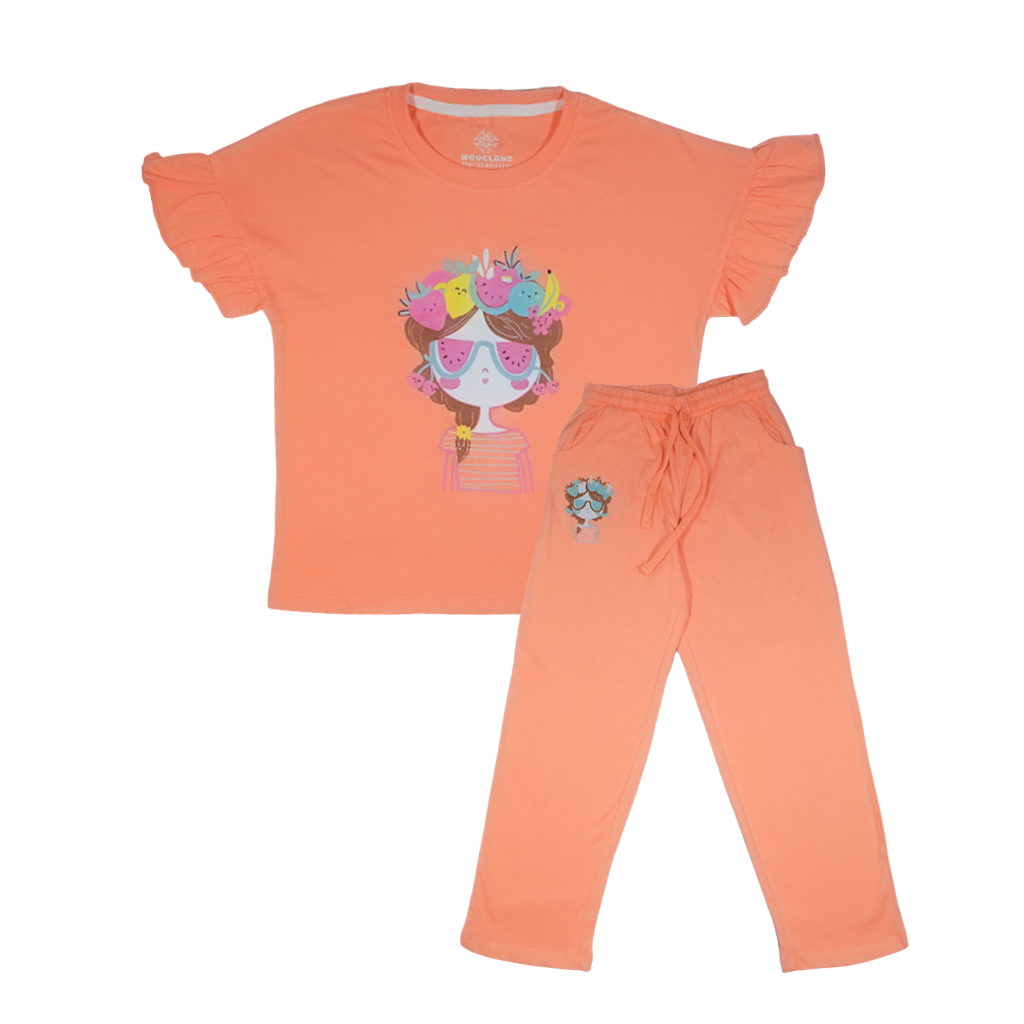 Berry Fun Peach Ruffle Set