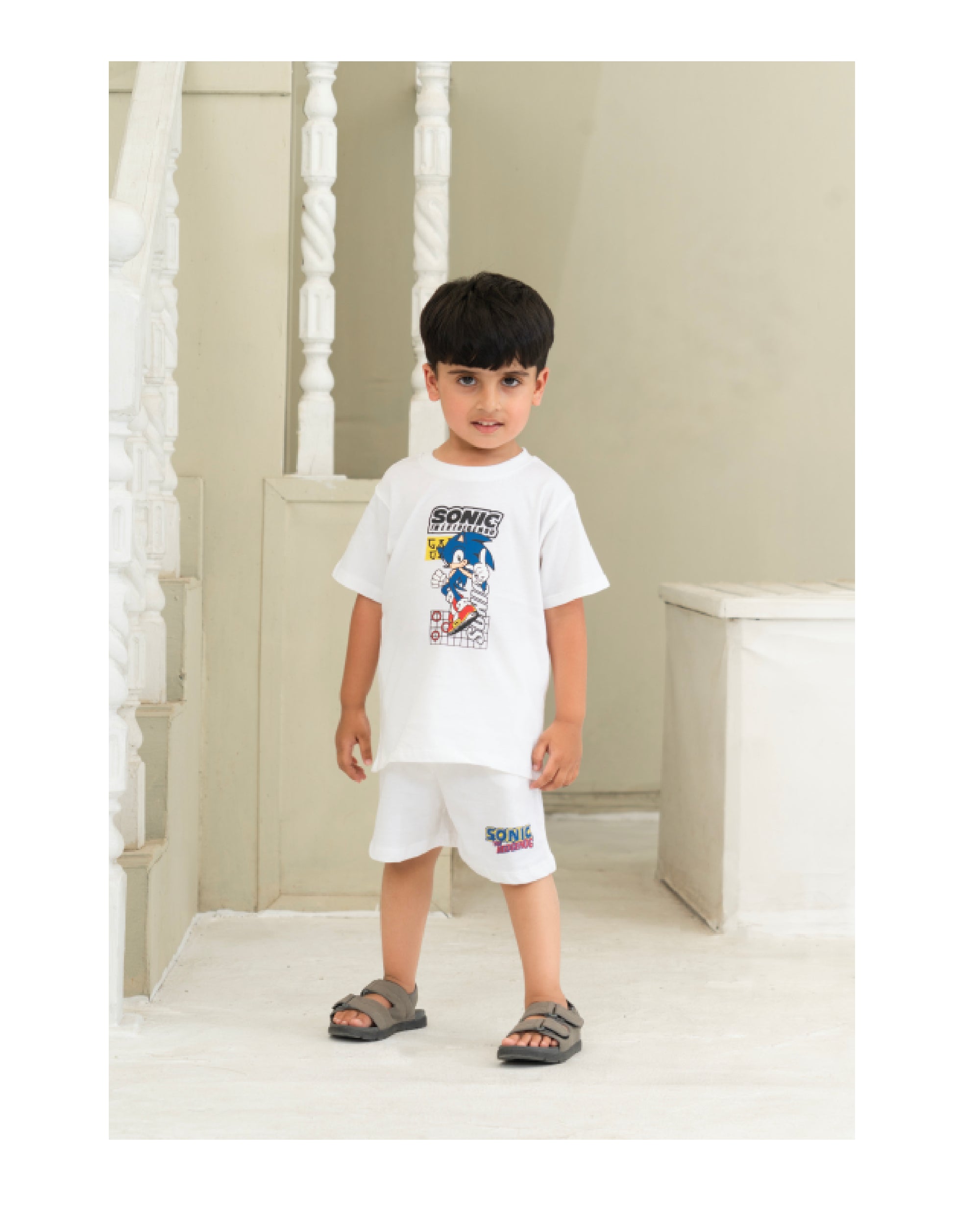 Sonic White Co-Ord Set