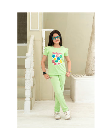 Daddy's Girl Lime Ruffle Set