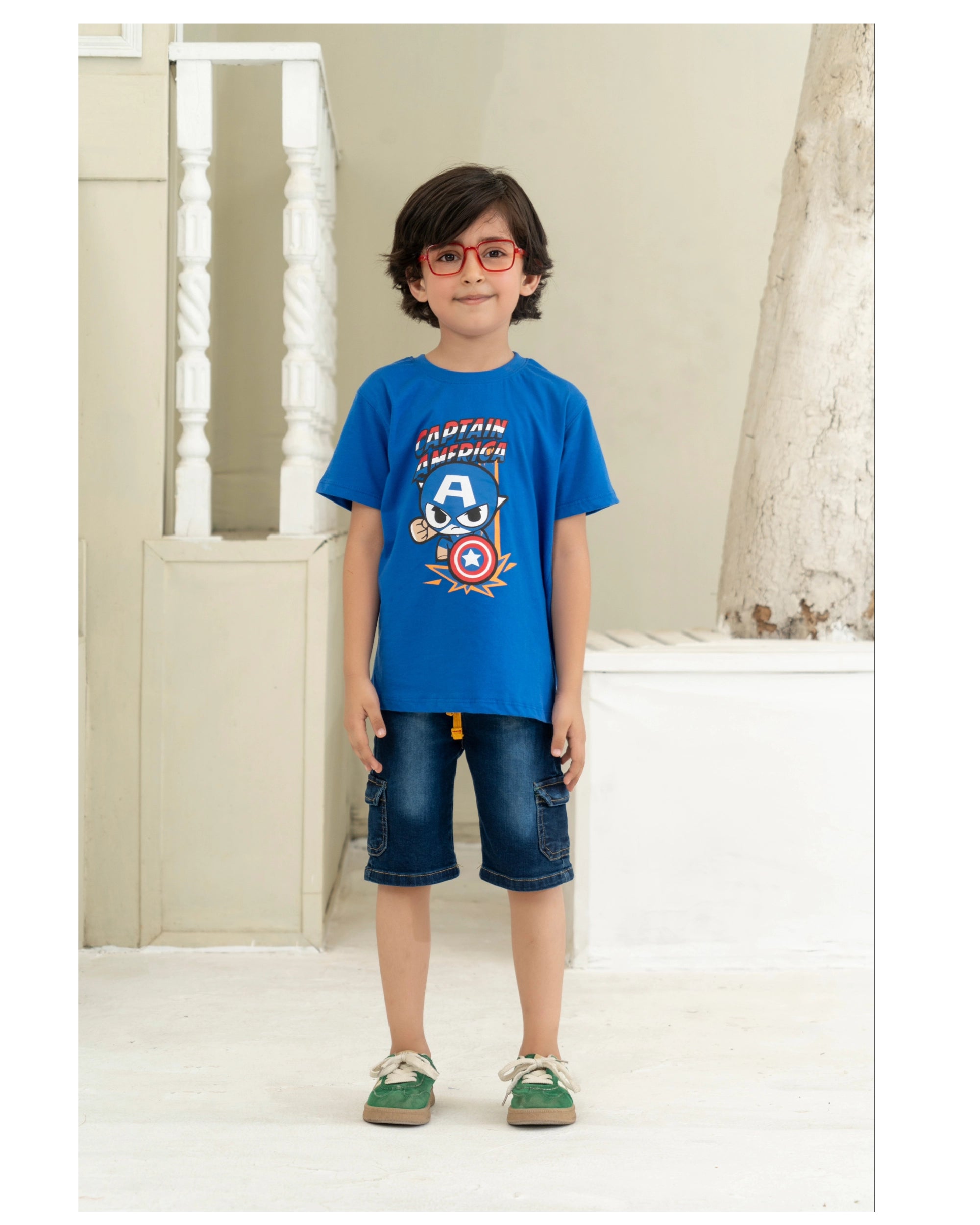 Captain America Blue Tee