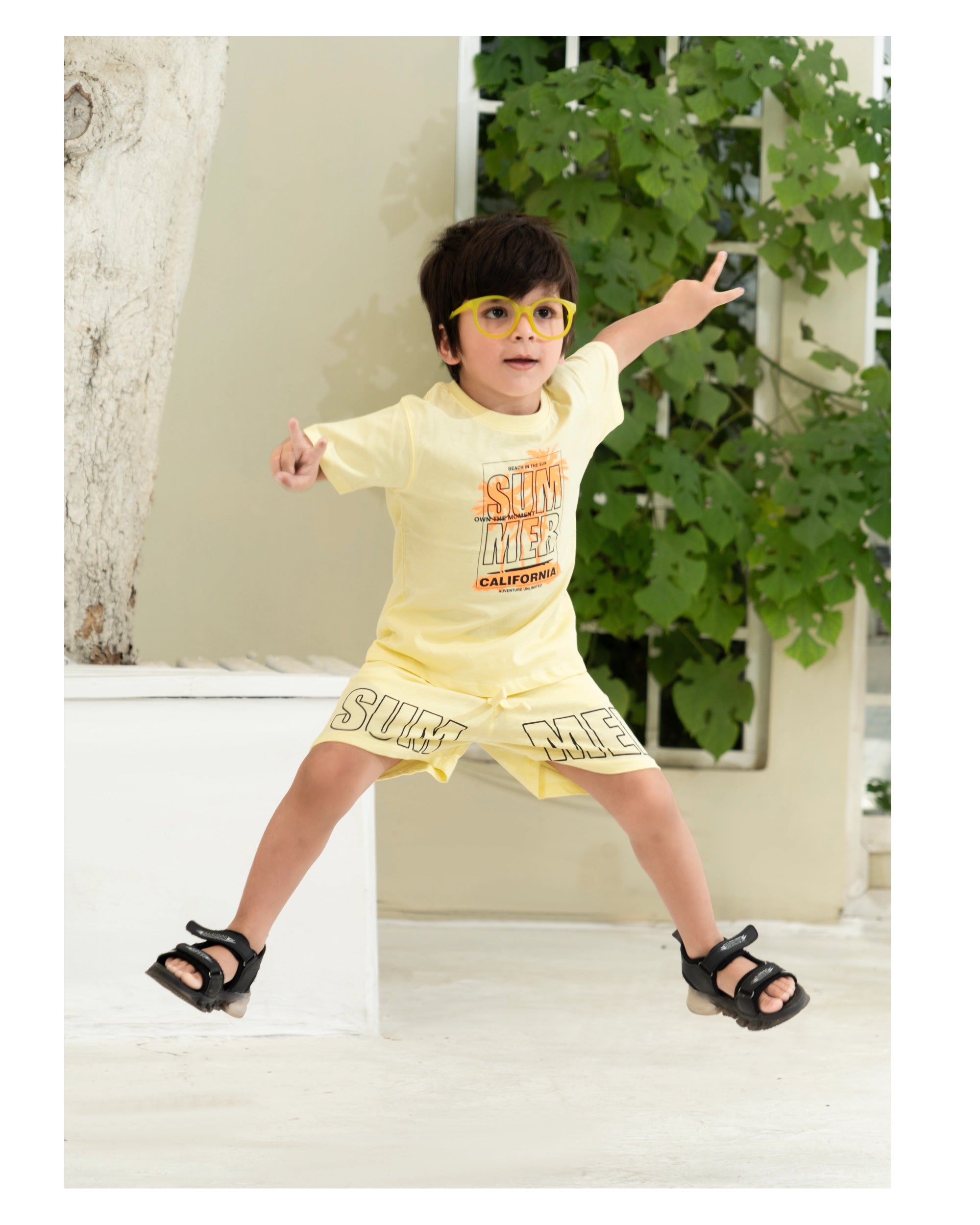 California Summer Baby Yellow Co-Ord Set