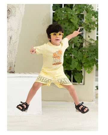 California Summer Baby Yellow Co-Ord Set