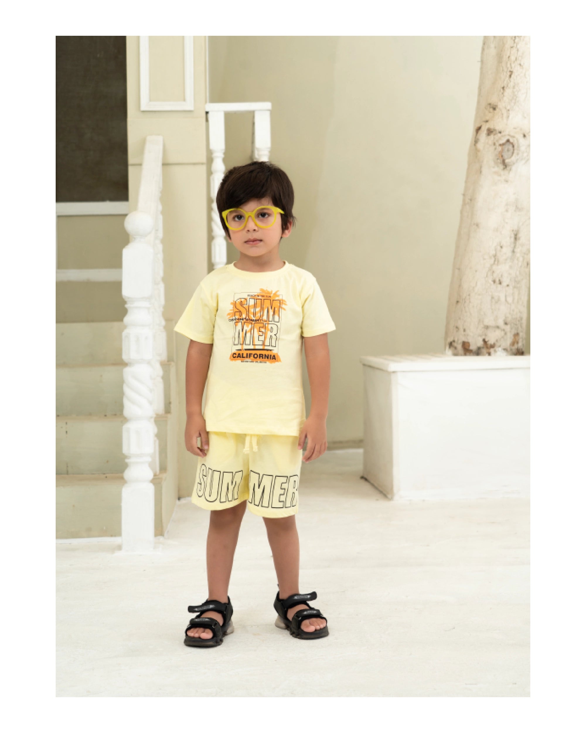 California Summer Baby Yellow Co-Ord Set