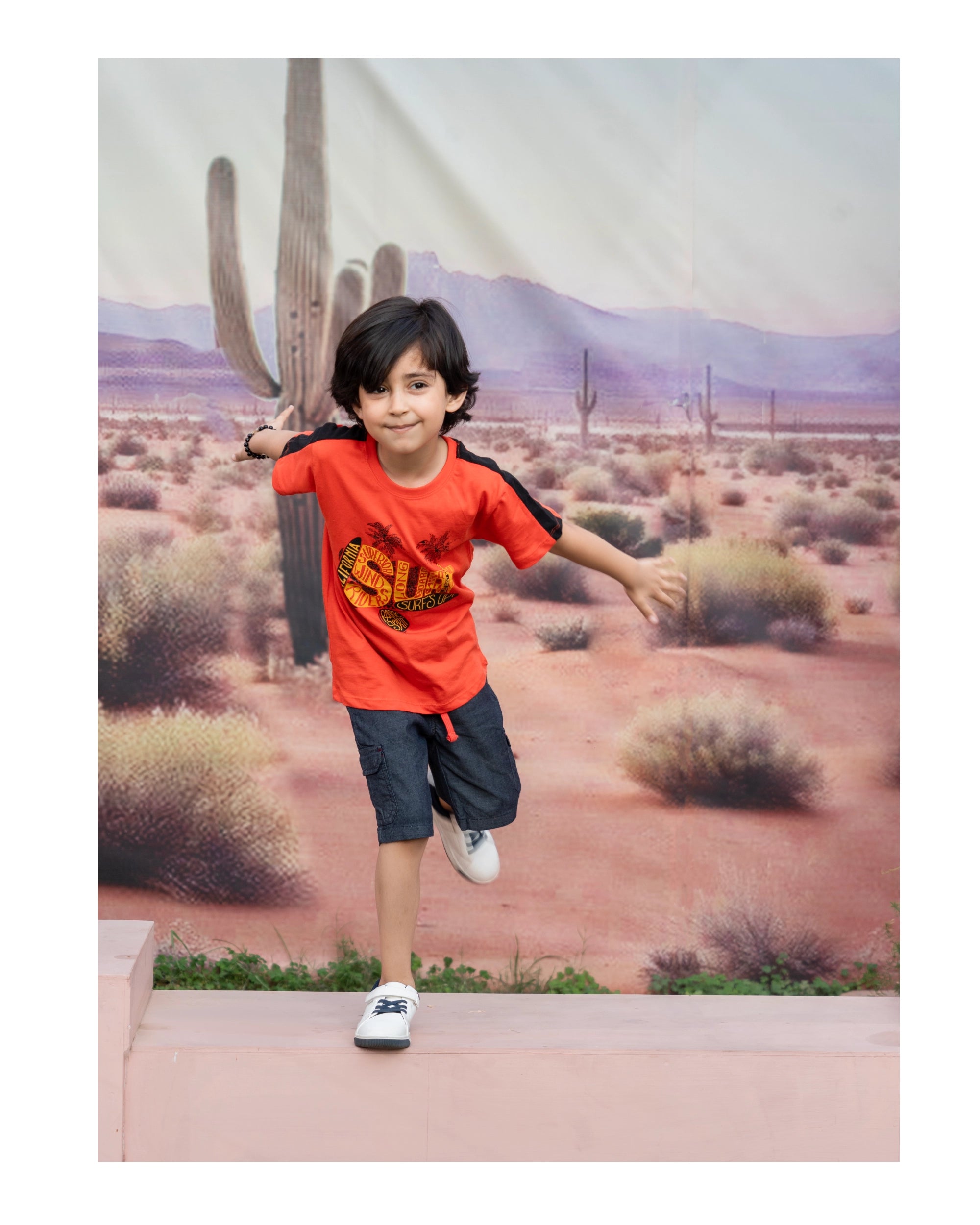 Orange Surf Graphic Tee