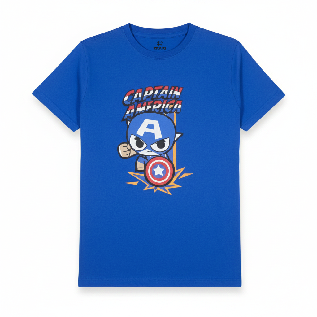 𝐁𝐎𝐘𝐒 "𝐂𝐀𝐏𝐓𝐀𝐈𝐍 𝐀𝐌𝐄𝐑𝐈𝐂𝐀" 𝐏𝐑𝐄𝐌𝐈𝐔𝐌 𝐂𝐎𝐓𝐓𝐎𝐍 𝐆𝐑𝐀𝐏𝐇𝐈𝐂 𝐓-𝐒𝐇𝐈𝐑𝐓 - 𝐄𝐋𝐄𝐂𝐓𝐑𝐈𝐂 𝐁𝐋𝐔𝐄